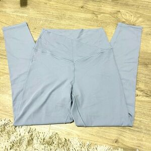 Aerie Offline Real Me crossover waist light blue Leggings